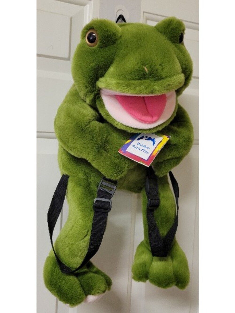 Kids Wildkin Ferguson Frog Back Pack Pal Plush Backpack Puppet NEW W/ TAGS